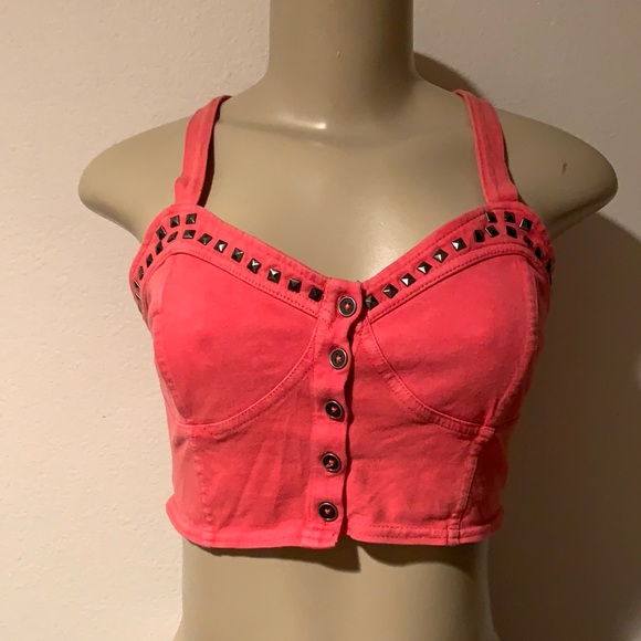 ❌SOLD❌Studded crop top - Picture 2 of 12